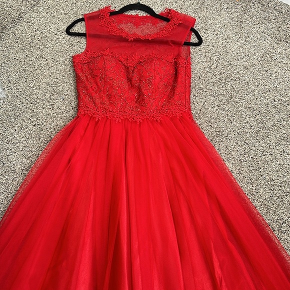 Woness red formal maxi dress size 40/small - Picture 8 of 12